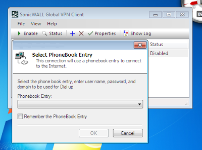 Select PhoneBook Entry Popup