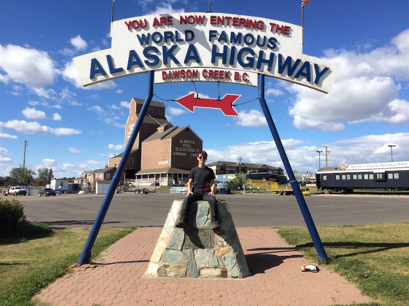 Welcome to the Alaska Highway sign