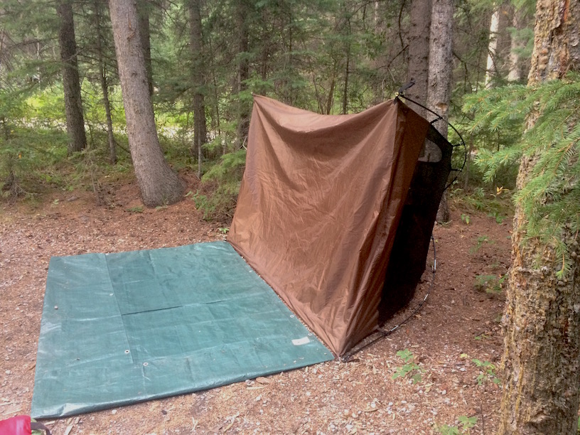 Tents get pushed over easily