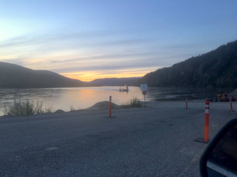 Free Ferry at Dawson City