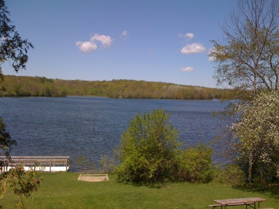 A lake at the camp
